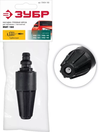 ЗУБР для пистолета МИГ-180, насадка грязевая фреза (70404-180) купить в Муравленко