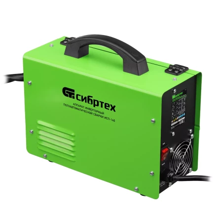 Аппарат инвертор. полуавтомат. сварки Сибртех ИСП-140, 140 А, ПВ 60% 94321 купить в Муравленко