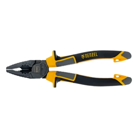Плоскогубцы комбинированные 180 мм Denzel 17081, трехкомпонентные рукоятки купить в Муравленко