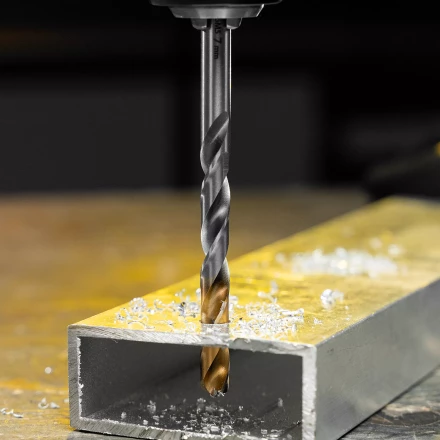 Сверло спиральное по металлу Denzel 7,0 x 109 мм, Р6М5, Golden Tip, 718237 купить в Муравленко