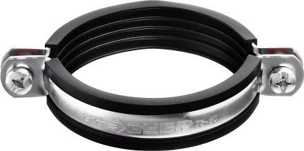 Хомут трубный с гайкой, оцинкованный, 2 1/2", 6шт, ЗУБР Мастер 37850-75-80 37850-75-80 купить в Муравленко