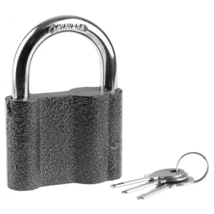 Замок STAYER &quot;MASTER&quot; навесной, металлический корпус, с закаленной дужкой, в коробке, 80мм 37145-80 купить в Муравленко