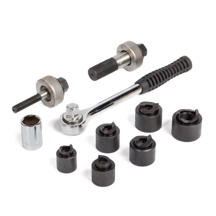 Комплект инструмента для пробивки отверстий в стальных листах КВТ ПРПО-60 (85440) купить в Муравленко