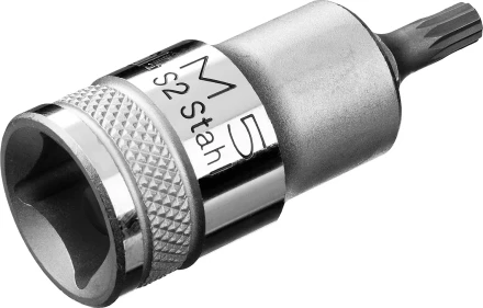 Торцовая бита-головка KRAFTOOL &quot;INDUSTRIE QUALITAT&quot;, материал S2, SPLINE, сатинированная, 1/2&quot;, M5 27911-05_z01 купить в Муравленко