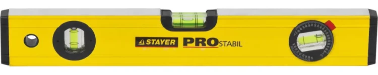 Уровень STAYER "PROFI" PROSTABIL профессион коробчатый, усилен, 2 фрезер поверхн, 3 ампулы (1 поворотная), 40 см 3471-040_z01 купить в Муравленко