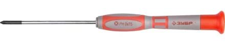 Отвертка ЗУБР &quot;МАСТЕР&quot; для точных работ, Cr-V, PH №0х75мм 25632-0-075 купить в Муравленко