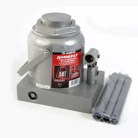 Домкрат гидравлический бутылочный 50 т h подъема 236–356 мм  MATRIX MASTER 50737 купить в Муравленко