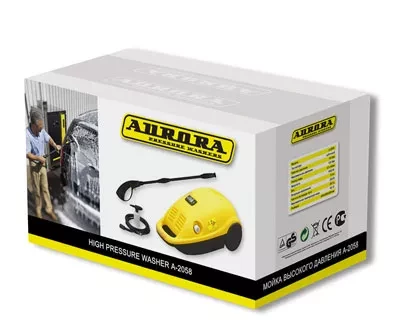 Минимойка-мойка высокого давления Aurora A-2058 brush ВД без нагрева купить в Муравленко