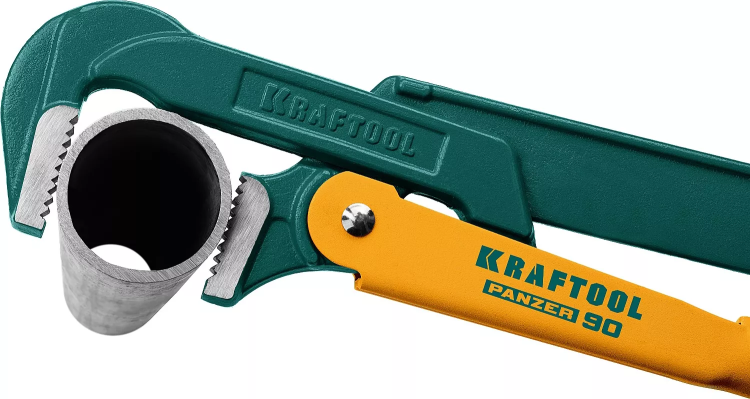 Ключ трубный с прямыми губками KRAFTOOL PANZER-90 2734-05 купить в Муравленко