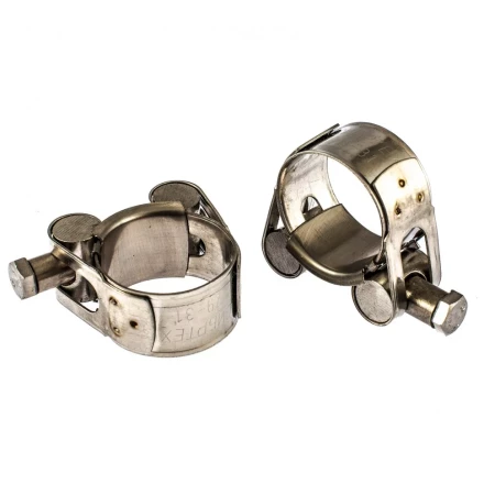 Хомуты металлические силовые 29-31 мм ширина 20 мм шарнирный W4 2 шт Сибртех 475113 купить в Муравленко
