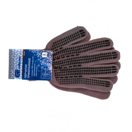 Перчатки трикотажные акрил ПВХ гель &quot;Протектор&quot; коралл оверлок Россия Сибртех 68668 купить в Муравленко