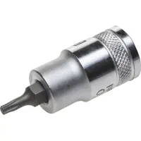 Торцовая бита-головка KRAFTOOL "INDUSTRIE QUALITAT", материал S2, TORX, сатинированная, 1/2", Т20 27905-20_z01