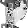ЗУБР d 75 мм, г/п 60 кг, резина/полипропилен, термопластичное неповоротное колесо, Профессионал (30946-75-F) купить в Муравленко
