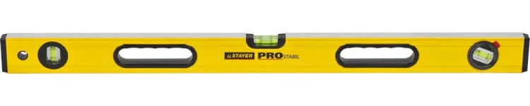Уровень STAYER "PROFI" PROSTABIL профессион коробчатый, усилен, 2 фрезер поверхн, 3 ампулы (1 поворотная), ручки, 80 см 3471-080_z01 купить в Муравленко