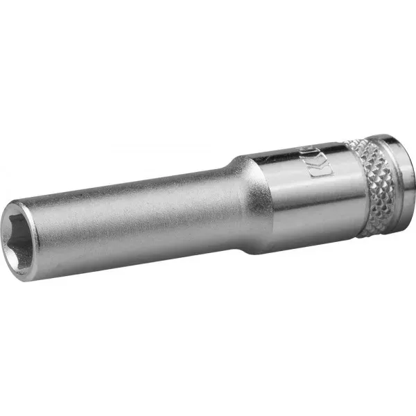 Торцовая головка KRAFTOOL "INDUSTRIE QUALITAT", удлиненная, Cr-V, FLANK, хромосатинированная, 1/4", 6 мм 27817-06_z01 купить в Муравленко