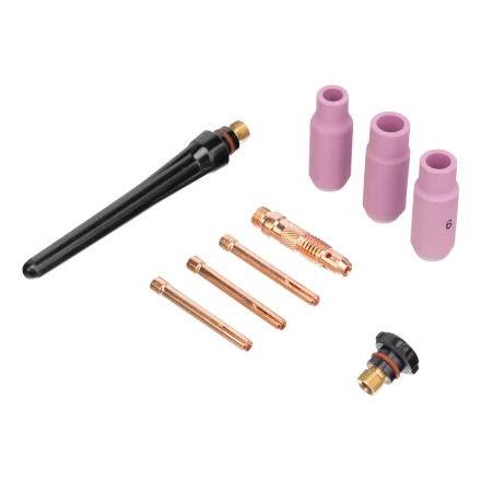 Горелка сварочная TIG WP17V, прямое подключение к баллону, 4 метра Denzel 93643 купить в Муравленко