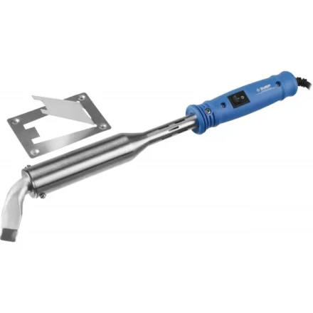 Паяльник ЗУБР &quot;ПРОФЕССИОНАЛ&quot;, с выключателем, пластмассовой рукояткой и долговечным жалом, 300Вт, клин 55301-300 купить в Муравленко