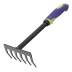 Грабли 6-зубые Palisad, 110х300 мм, стальные, обрезиненная эргономичная рукоятка, LSR1, 62061 купить в Муравленко