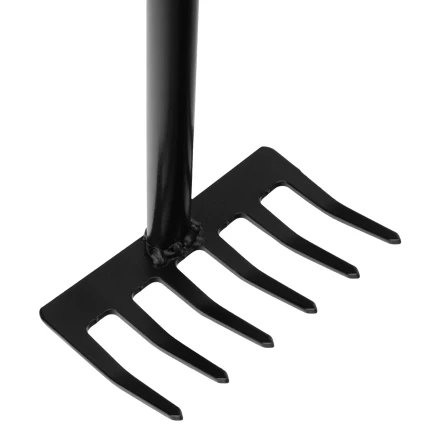 Грабли 6-зубые Palisad, 110х300 мм, стальные, обрезиненная эргономичная рукоятка, LSR1, 62061 купить в Муравленко