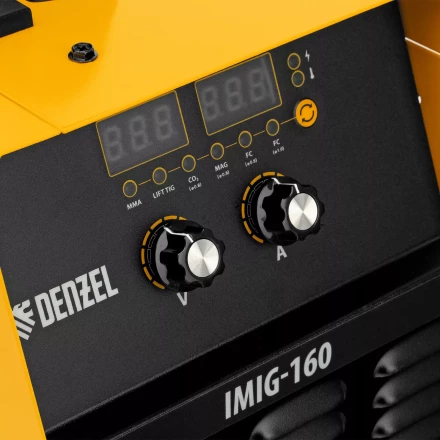 Аппарат инвертор. полуавтомат. cварки Denzel IMIG-160 Synergy 94314, 160 А, ПВ 60%, катушка 5 кг купить в Муравленко