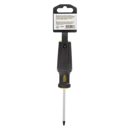 Отвертка, PZ1x75 мм, S2, 3к рукоятка Denzel 122057 купить в Муравленко