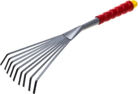 Грабельки GRINDA веерные с плоскими зубцами, из углеродистой стали с коннекторной системой, 420 мм 8-421453_z01 купить в Муравленко
