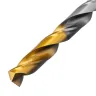 Сверло спиральное по металлу Denzel 8 x 117 мм, Р6М5, Golden Tip, 718239 купить в Муравленко
