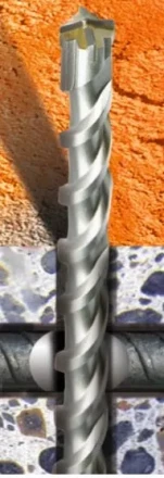 Бур  SDS-plus по бетону с арматурой AX 10х350мм  Кратон 1 02 05 013 купить в Муравленко