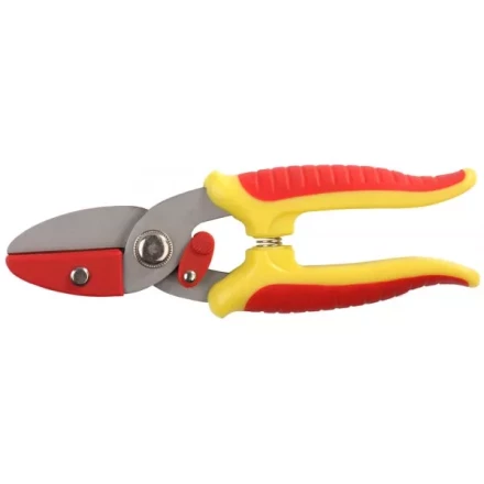 Секатор GRINDA &quot;МИНИ&quot; с 2-комп. ручками, с упорной наковальней, макс. диаметр реза - 8мм, 175мм 8-423285 купить в Муравленко