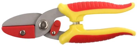 Секатор GRINDA &quot;МИНИ&quot; с 2-комп. ручками, с упорной наковальней, макс. диаметр реза - 8мм, 175мм 8-423285 купить в Муравленко