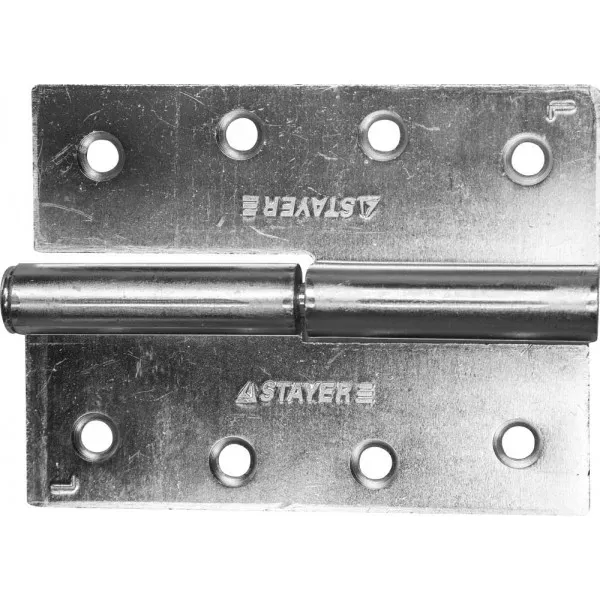 Петля дверная STAYER "MASTER" разъемная, цвет белый цинк, левая, 100мм 37613-100-1L купить в Муравленко