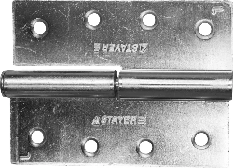 Петля дверная STAYER "MASTER" разъемная, цвет белый цинк, левая, 100мм 37613-100-1L купить в Муравленко