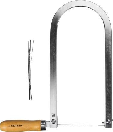 Лобзик STAYER &quot;MASTER&quot;, деревянная ручка, 130х250мм без полотен 1530-25_z01 купить в Муравленко