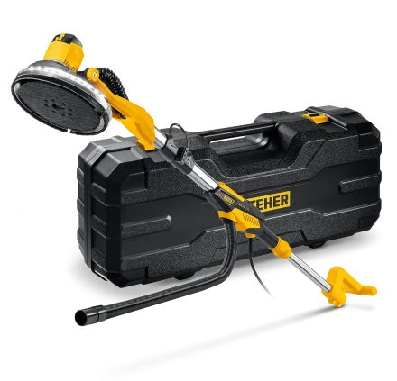 STEHER d225 мм, 500 Вт, подсветка, бесщеточная шлифовальная машина для стен (жираф), кейс (DWB-500) купить в Муравленко