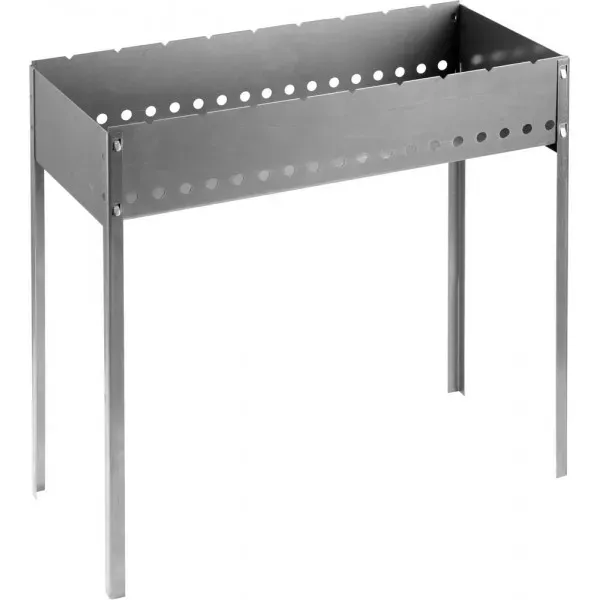 Мангал  GRINDA "BARBECUE", усиленный, толщина 1,5мм, 700х300х700мм 427783 купить в Муравленко