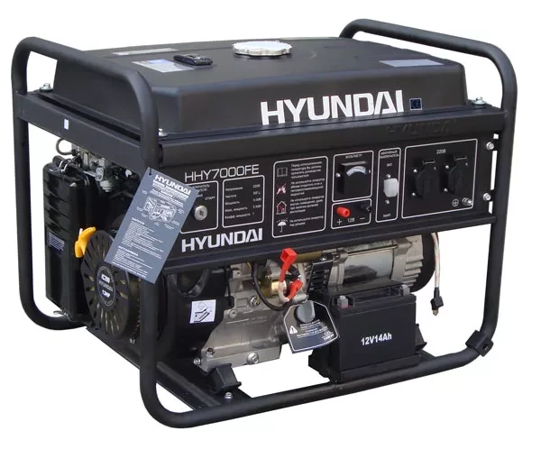 Бензогенератор Hyundai HHY 7000FЕ ATS + колеса купить в Муравленко