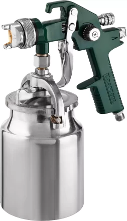 Краскопульт пневматический KRAFTOOL AirKraft, HVLP, с нижним бачком, 1,4мм 06520-1.4 купить в Муравленко