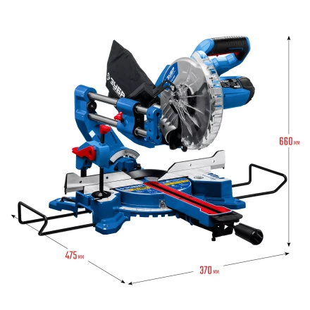 ЗУБР Профессионал ППТ-216-П пила торцовочная с протяжкой, d 216 х 30 мм, 1800 Вт купить в Муравленко