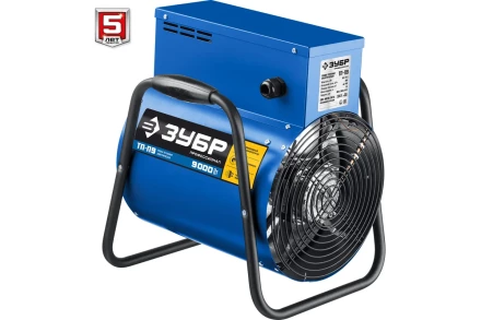 ЗУБР 9 кВт, электрическая тепловая пушка, Профессионал (ТП-П9) купить в Муравленко