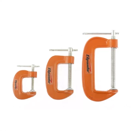 Набор: струбцины G-образные, 3 шт., 25-50-75 мм SPARTA 206755 купить в Муравленко