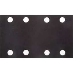 Лист шлиф. универс. URAGAN "Оптимал. для мягких пород дерева" 8 отв. по линии, на липучке, для ПШМ, P320, 80х133мм, 10шт 907-21111-320-10