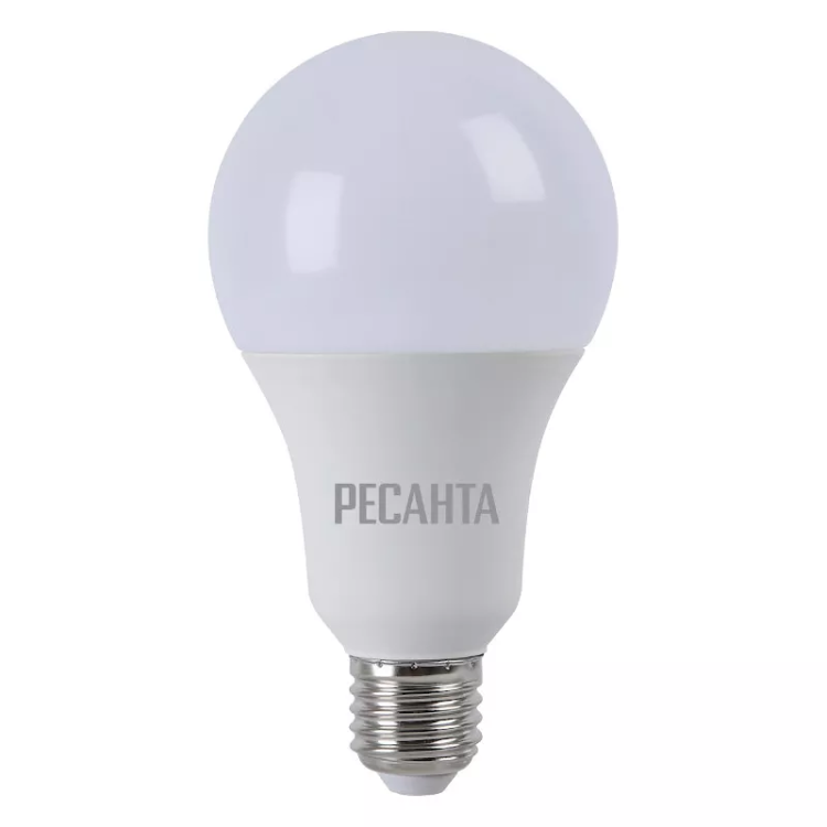 Лампа светодиодная РЕСАНТА LL-R-A80-20W-230-4K-E27 76/1/22 купить в Муравленко