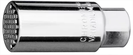 Головка торцевая многоразмерная CrV (6-21мм) под квадрат 3/8&quot; CrV хромир Gross 13191 купить в Муравленко