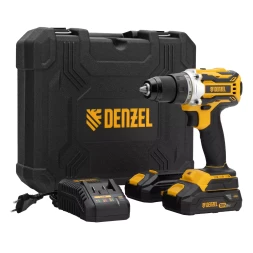 Дрель-шуруповерт аккумуляторная Denzel BLDL-18-0 26140, бесщет.2 Li-Ion, 18 В