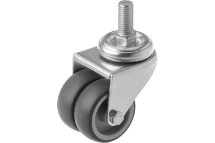 Колесо аппаратное поворотное SCtnd 25 50 мм двойное с болтом 1047170 купить в Муравленко