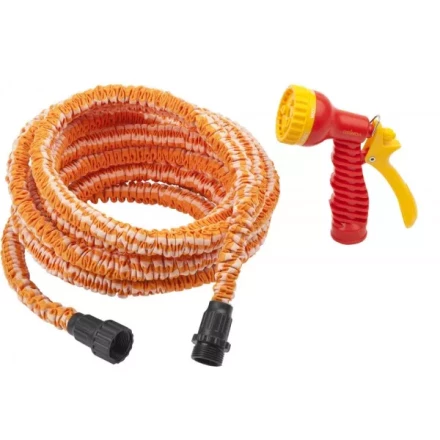 Набор поливочный GRINDA: удлиняющийся шланг 15м, пистолет-распылитель 7-ми позиционный 428496-15 купить в Муравленко