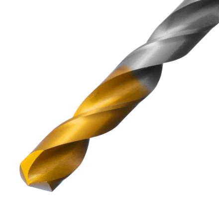 Сверло спиральное по металлу Denzel 8,5 x 117 мм, Р6М5, Golden Tip, 718240 купить в Муравленко