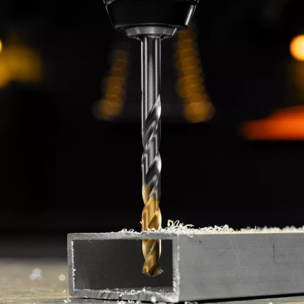 Сверло спиральное по металлу Denzel 8,5 x 117 мм, Р6М5, Golden Tip, 718240 купить в Муравленко