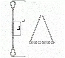 Строп комбинированный 0.9 т L=3 м L цепи=1.2 м заплет купить в Муравленко
