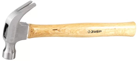 Молоток-гвоздодер ЗУБР кованый, с деревянной рукояткой, 375г 20237-375 купить в Муравленко